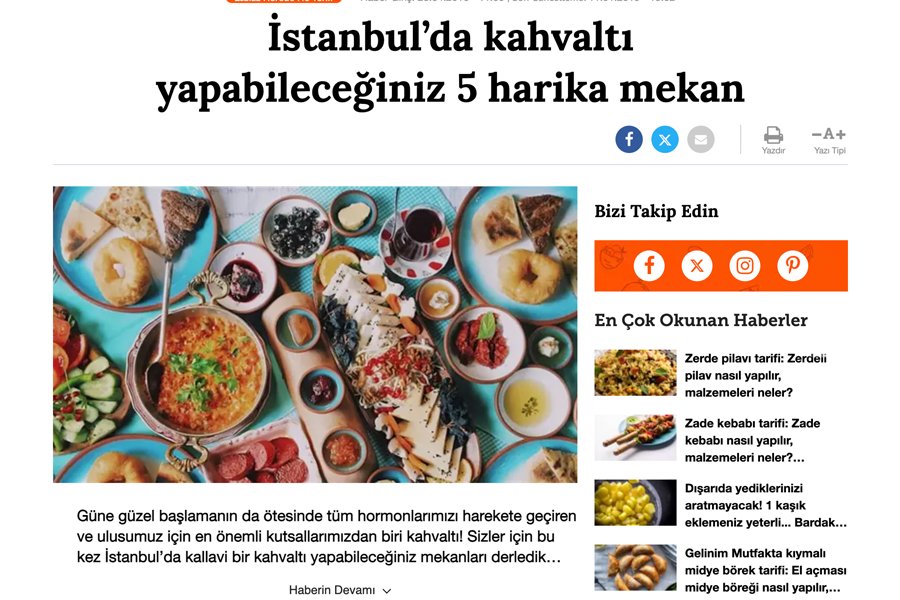 Hürriyet - İstanbul’da Kahvaltı Yapabileceğiniz 5 Harika Mekan