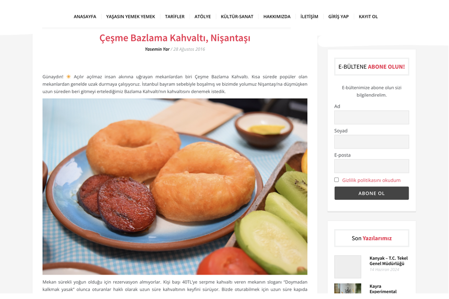 Çeşme Bazlama Kahvaltı, Nişantaşı - Bugün Ne Yesek